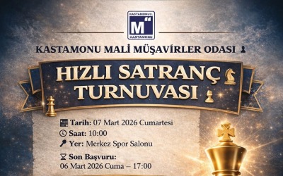 Kastamonu Mali Müşavirler Odası Hızlı Satranç Turnuvası